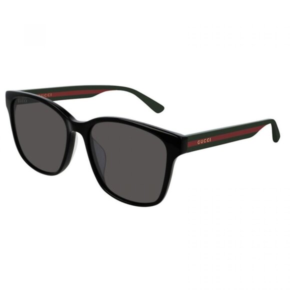 NEW GUCCI SUNGLASSES GUCCI GG0417SK 001 BLACK/GREY UNISEX EYEWEAR - Picture 1 of 6
